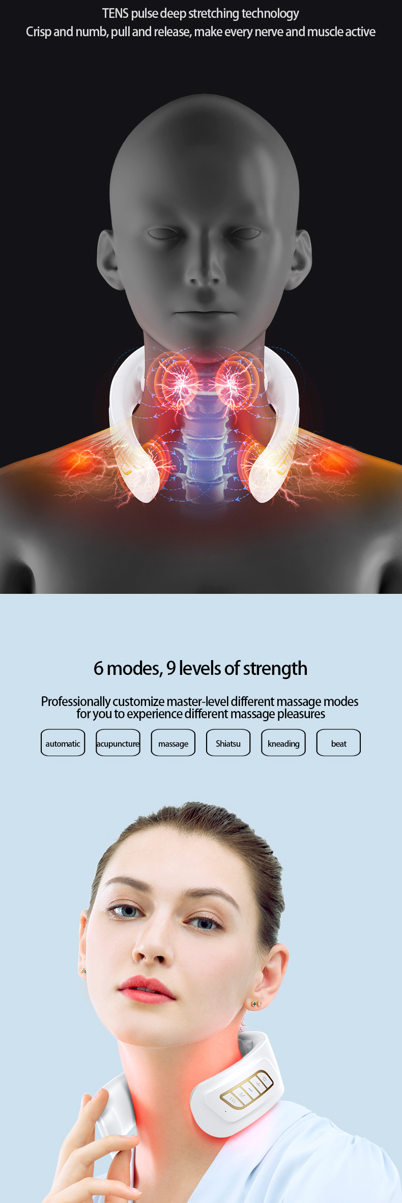 neck massager neck and shoulder massage electric neck massager shiatsu neck massager ems neck massager portable neck massager
